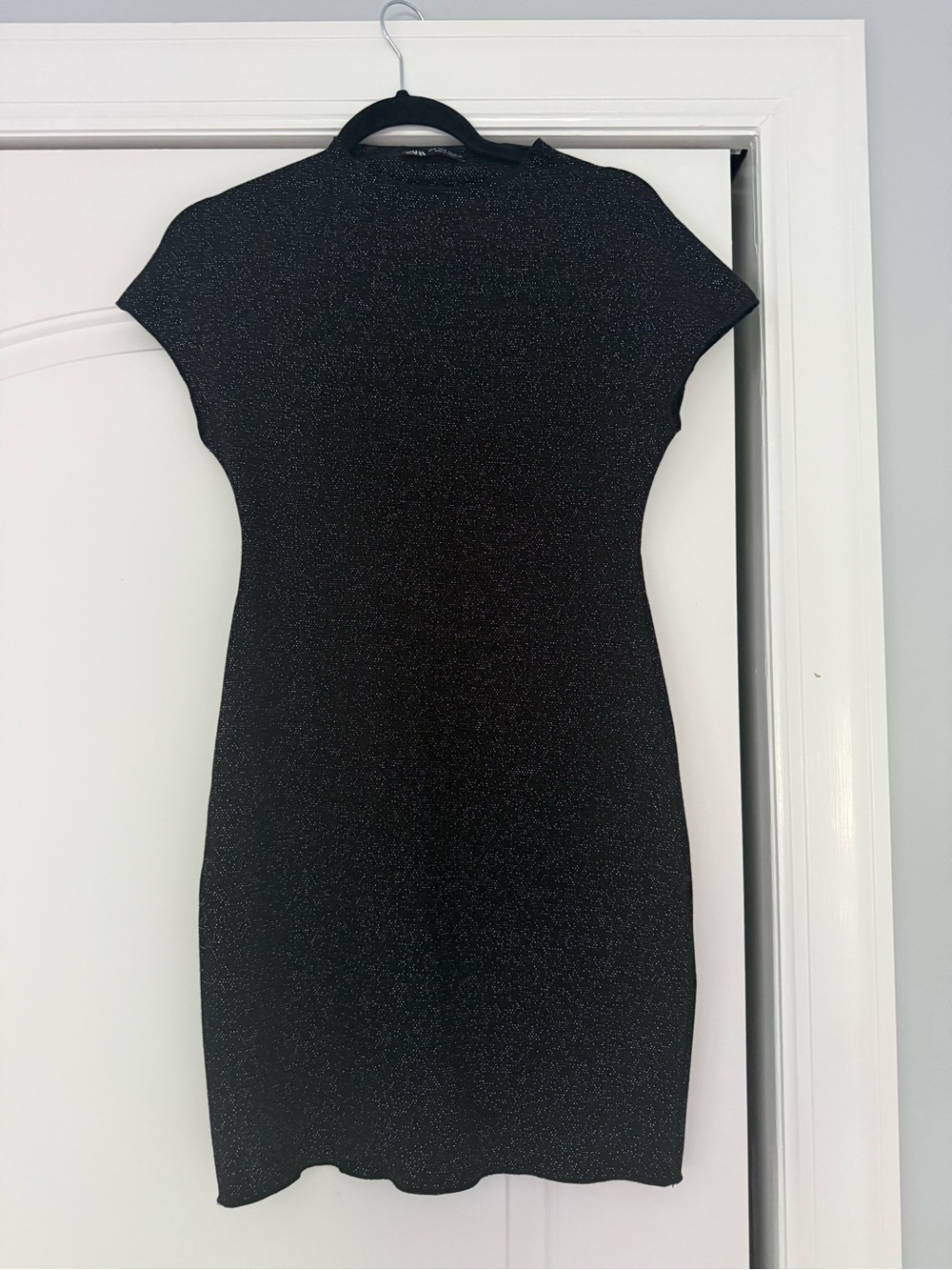 Zara Black Sparkle Mini Dress